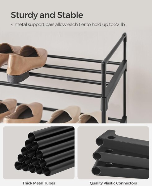 Pantofar Songmics Negru 30x92x74 cm