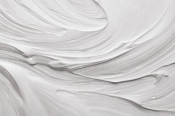 Tapet Imitare de tușe abstracte de vopsea albă texturată cu un model învolburat, compoziție modernă neutră,, Fototapet Abstract, w09394 : Uwalls.ro