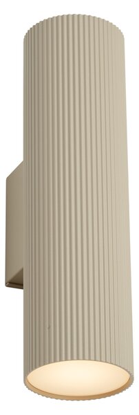 Japandi wandlamp taupe incl. LED 3-staps dimbaar in Kelvin en oplaadbaar - Ribelle