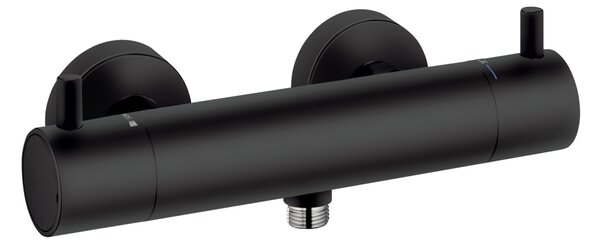 Kludi Bozz baterie de duș perete cu termostat negru 352033938