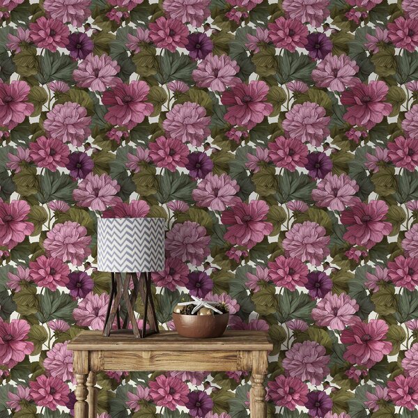 Tapet Flori roz, Tapet flori, a00541 : Uwalls.ro