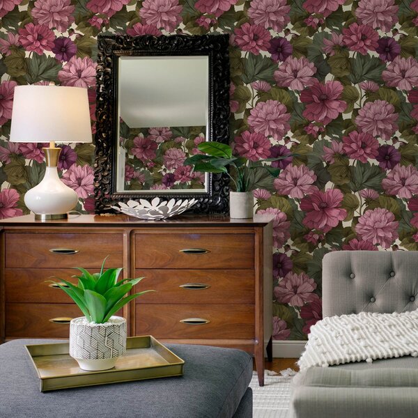 Tapet Flori roz, Tapet flori, a00541 : Uwalls.ro