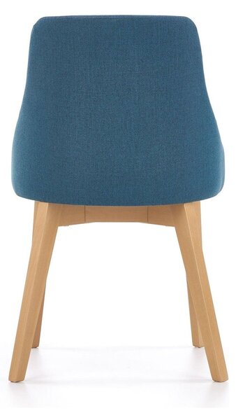 Scaun cu stofa albastru denim tapitat Toledo, 55X51X82 CM