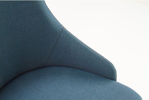 Scaun cu stofa albastru denim tapitat Toledo, 55X51X82 CM