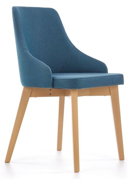 Scaun cu stofa albastru denim tapitat Toledo, 55X51X82 CM