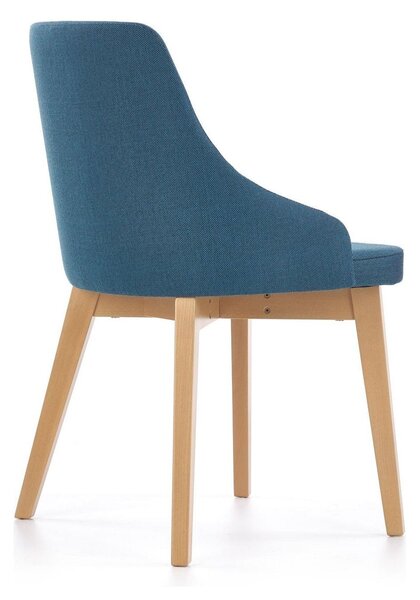 Scaun cu stofa albastru denim tapitat Toledo, 55X51X82 CM