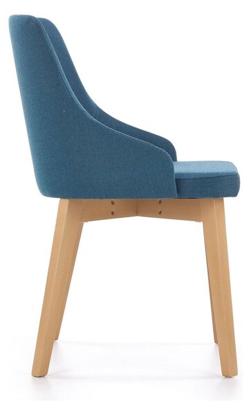 Scaun cu stofa albastru denim tapitat Toledo, 55X51X82 CM