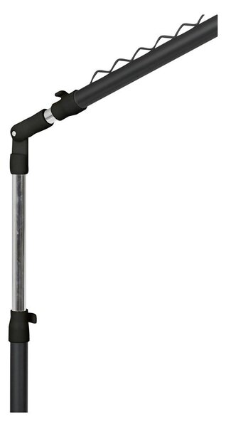 Suport pentru haine negru telescopic/cu roți din metal Under Stairs – Compactor
