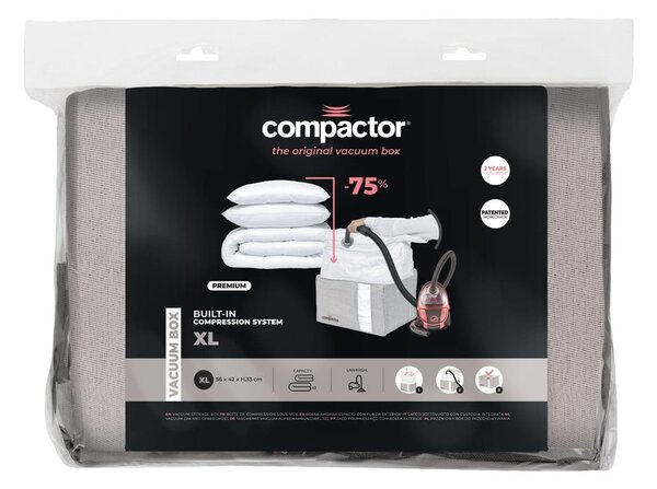 Cutie de depozitare cu vacuum Compactor Oxford, 210 l, gri