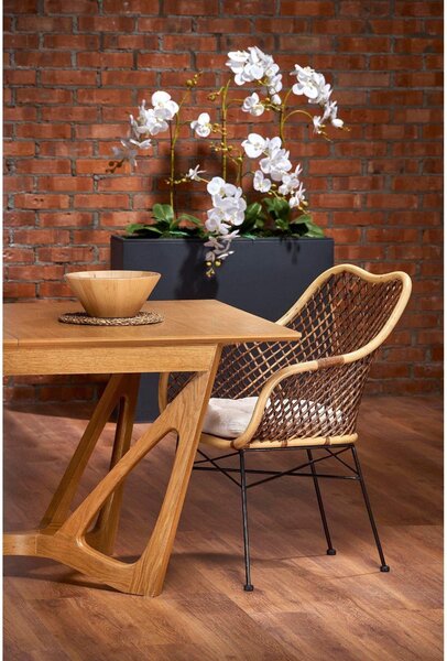 Masa extensibila WENANTY, stejar, 160/240x100x77 cm