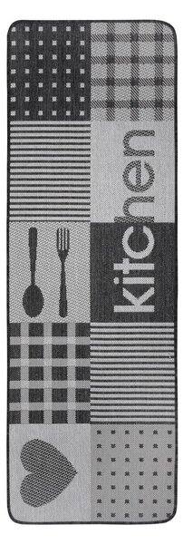 Covor de bucătărie Hanse Home Weave Patchwork Kitchen, 70 x 180 cm, gri