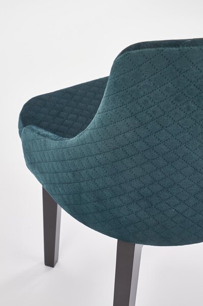 Scaun tapitat TOLEDO 3, verde, 57x56x86 cm