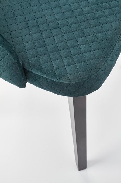 Scaun tapitat TOLEDO 3, verde, 57x56x86 cm