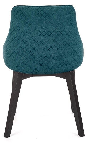 Scaun tapitat TOLEDO 3, verde, 57x56x86 cm