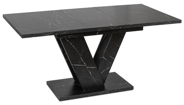 Masă sufragerie extensibilă Comentado (marmură negru) (pentru 4-6 persoane). Promo -20%. 1119011