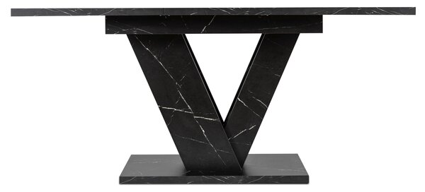 Masă sufragerie extensibilă Comentado (marmură negru) (pentru 4-6 persoane). Promo -20%. 1119011