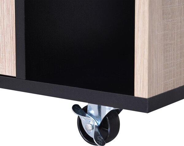 HOMCOM Cărucior de Bucătărie cu Roți și Dulap pentru Depozitare Mobilier Modern pentru Bucătărie | Aosom Romania
