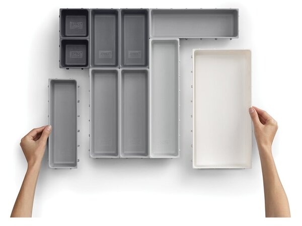 Organizator sertare variabilJoseph Joseph Blox, gri