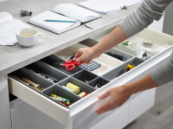 Organizator sertare variabilJoseph Joseph Blox, gri