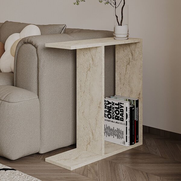Măsuță laterală Lumtie (travertin). Promo -21%. 1153481