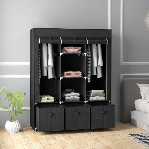 Homcom sifonier Pliabil Textil – Cu Rafturi & Sertare, Ideal pentru Spatii Mici | Aosom Romania