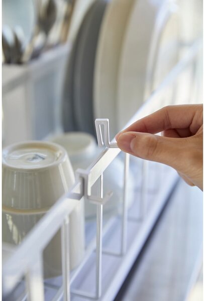 Suport de scurs vase metalic Yamazaki Tower, alb