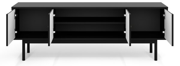 Dulap TV Manzat 1 (negru + mânere auriu). 1154930