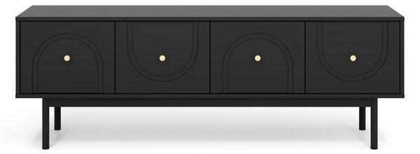 Dulap TV Manzat 1 (negru + mânere auriu). 1154930