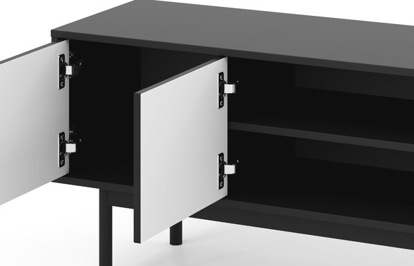 Dulap TV Manzat 1 (negru + mânere auriu). 1154930