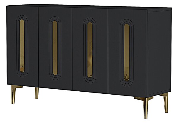 Dulap Randy 120 (antracit + auriu). Promo -23%. 1153638