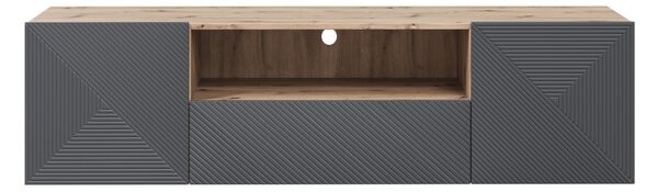 Comodă TV suspendată Asha 167 cm - artizanal / rivier stone mat