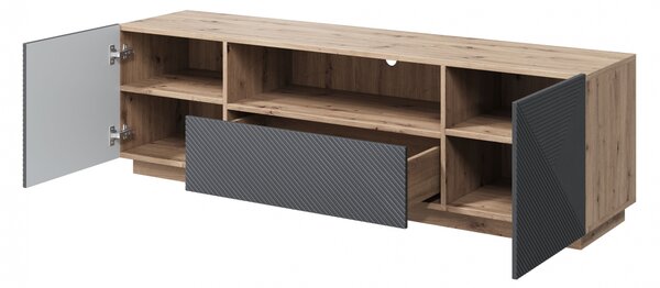Comodă TV cu sertar Asha 167 cm - artisan / rivier stone mat