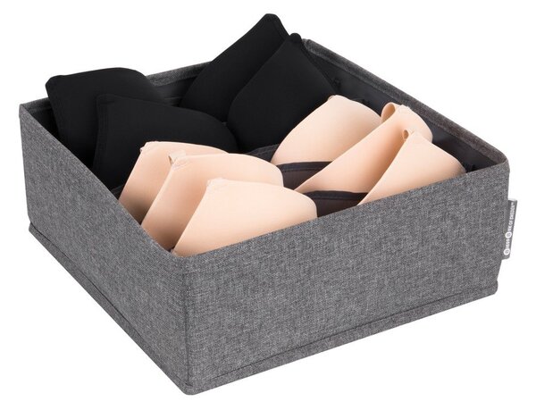 Organizator de sertare cu compartimente Bigso Box of Sweden Drawer, 29 x 11 cm, gri