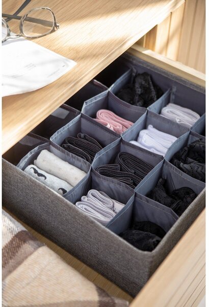 Organizator de sertare cu 16 compartimente Bigso Box of Sweden Drawer, gri