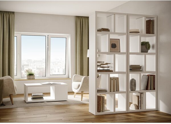 Bibliotecă albă 70x198 cm Berlin – TemaHome