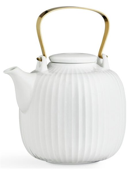 Ceainic din porțelan Kähler Design Hammershoi, 1,2 l, alb