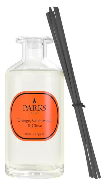 Difuzor de parfum Parks Candles London, aromă de portocale, cedru și cuișoare, intensitate parfum 8 săptămâni