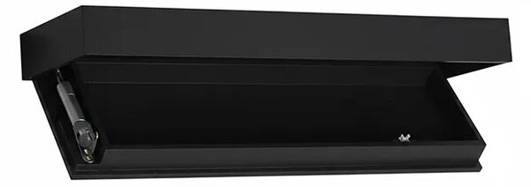Floatshelf™ Raft De Perete Cu Compartiment Secret (53 X 17,5 X 5 Cm), Negru