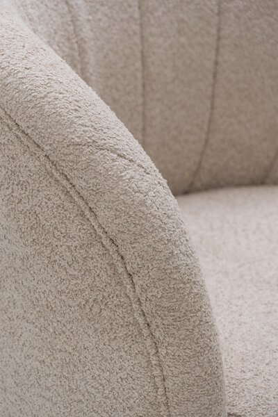 Fotoliu relaxare Soya - boucle bej Catch Me 02
