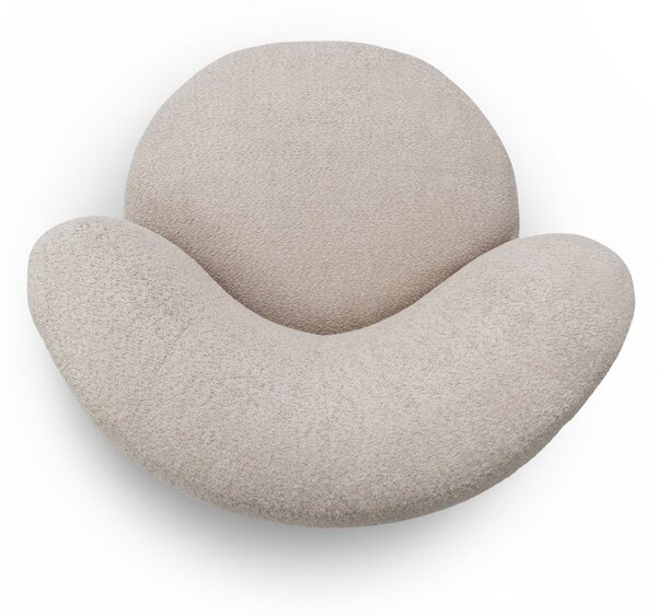 Fotoliu de relaxare Hygga - stofă boucle bej Catch Me 02