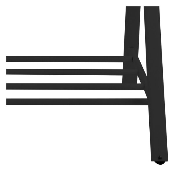 Suport de haine din metal negru Brent - Actona