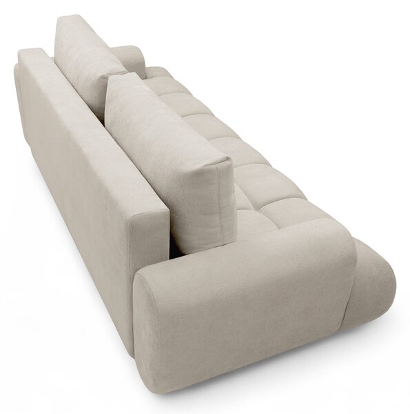 Canapea extensibilă Lutario - chenille bej deschis Vibe 06