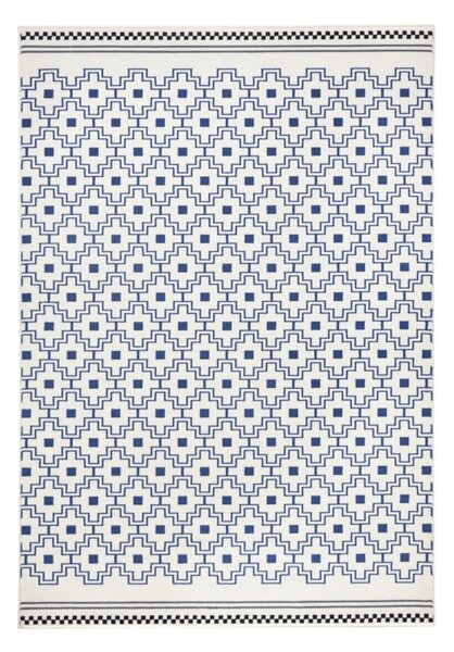 Covor Zala Living Cubic, 70 x 140 cm, albastru - alb