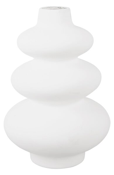 Vază din ceramică Karlsson Circles, înălțime 28,5 cm, alb