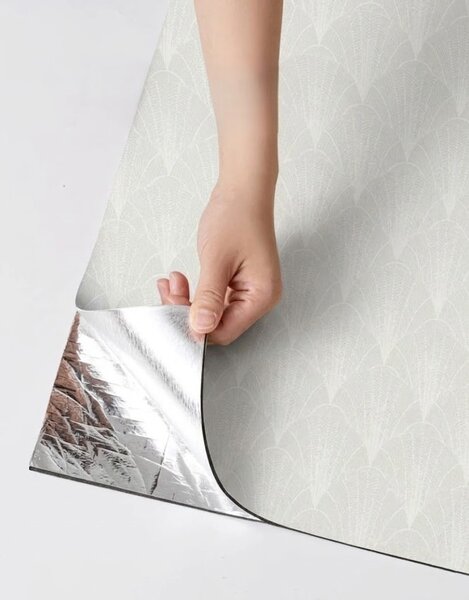 Panou Flexibil Autoadeziv Premium – Model Evantai Alb 120x60 cm