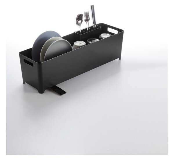 Suport de scurgere vase din silicon Yamazaki Flow, negru