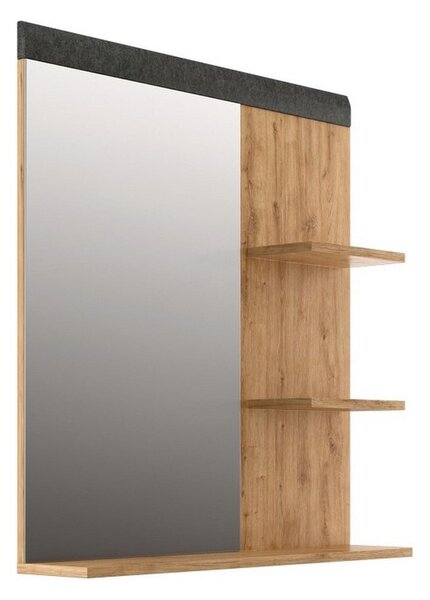 Oglinda GRACE, stejar, PAL laminat, 79x16x85 cm
