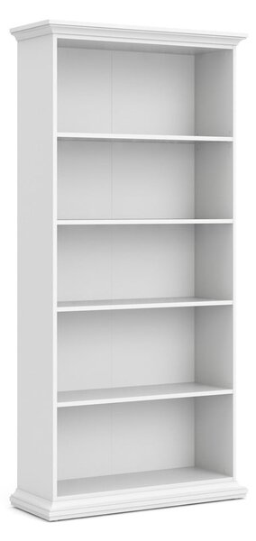 Bibliotecă albă 96x201 cm Paris – Tvilum