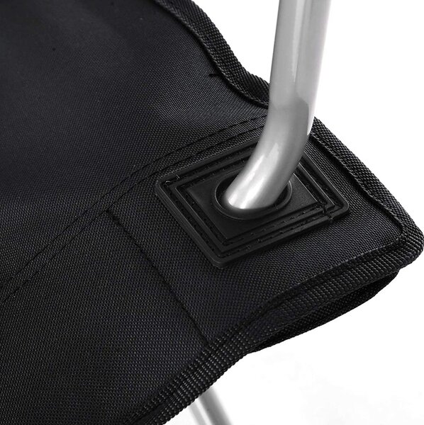Scaune de camping ROVER, set 2 buc., negru SongmicsHome