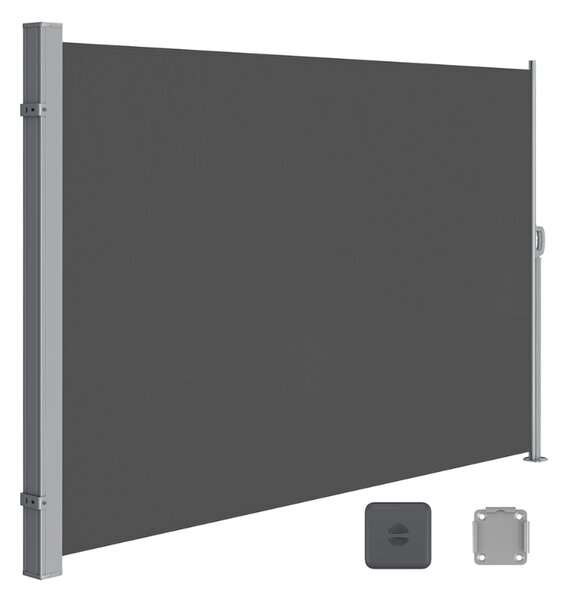 Marchiză laterală HORIZON pentru terasă, 160x300cm, gri SongmicsHome